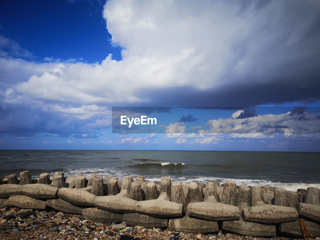 Scenic view of sea against sky