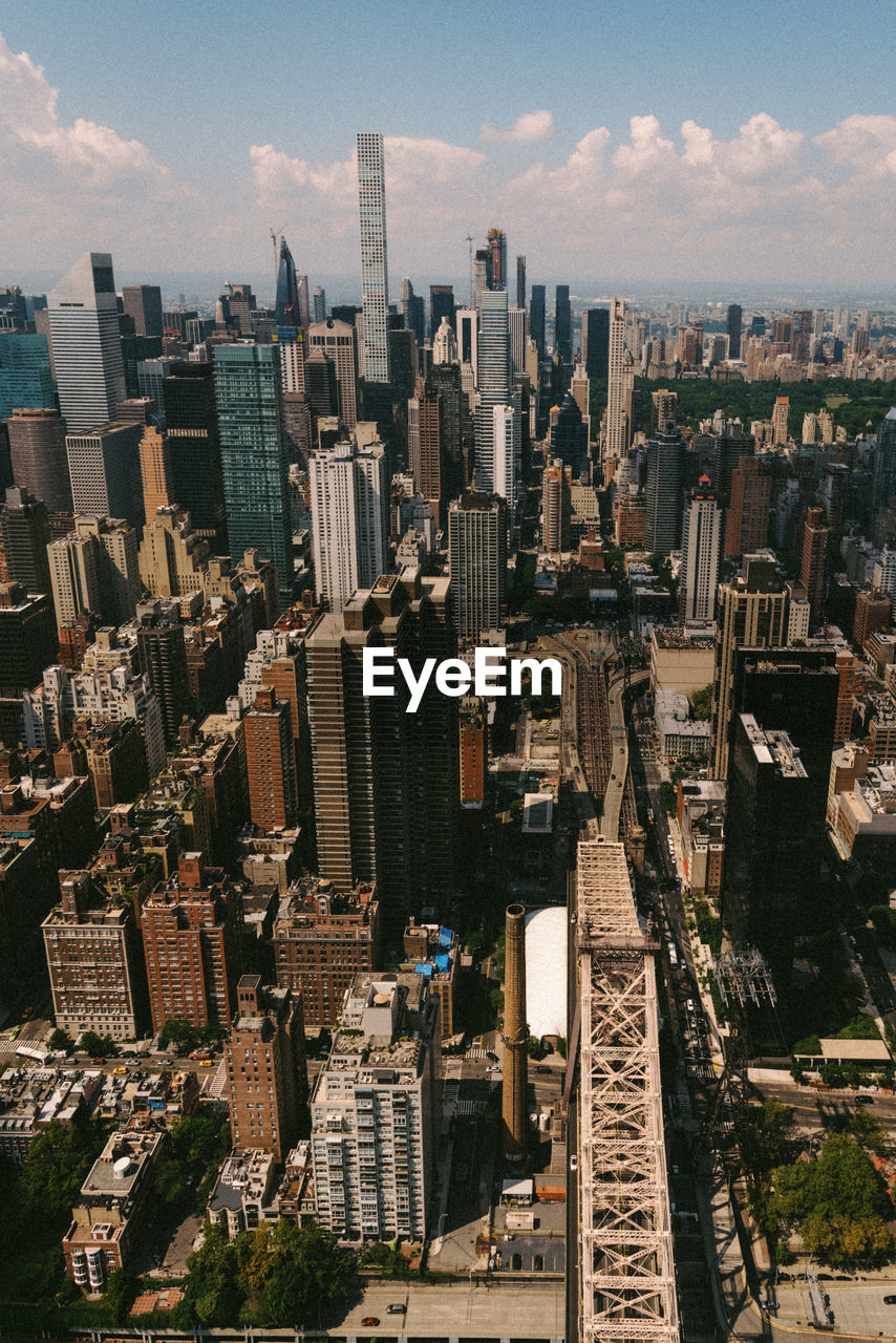 Manhattan from aerial view