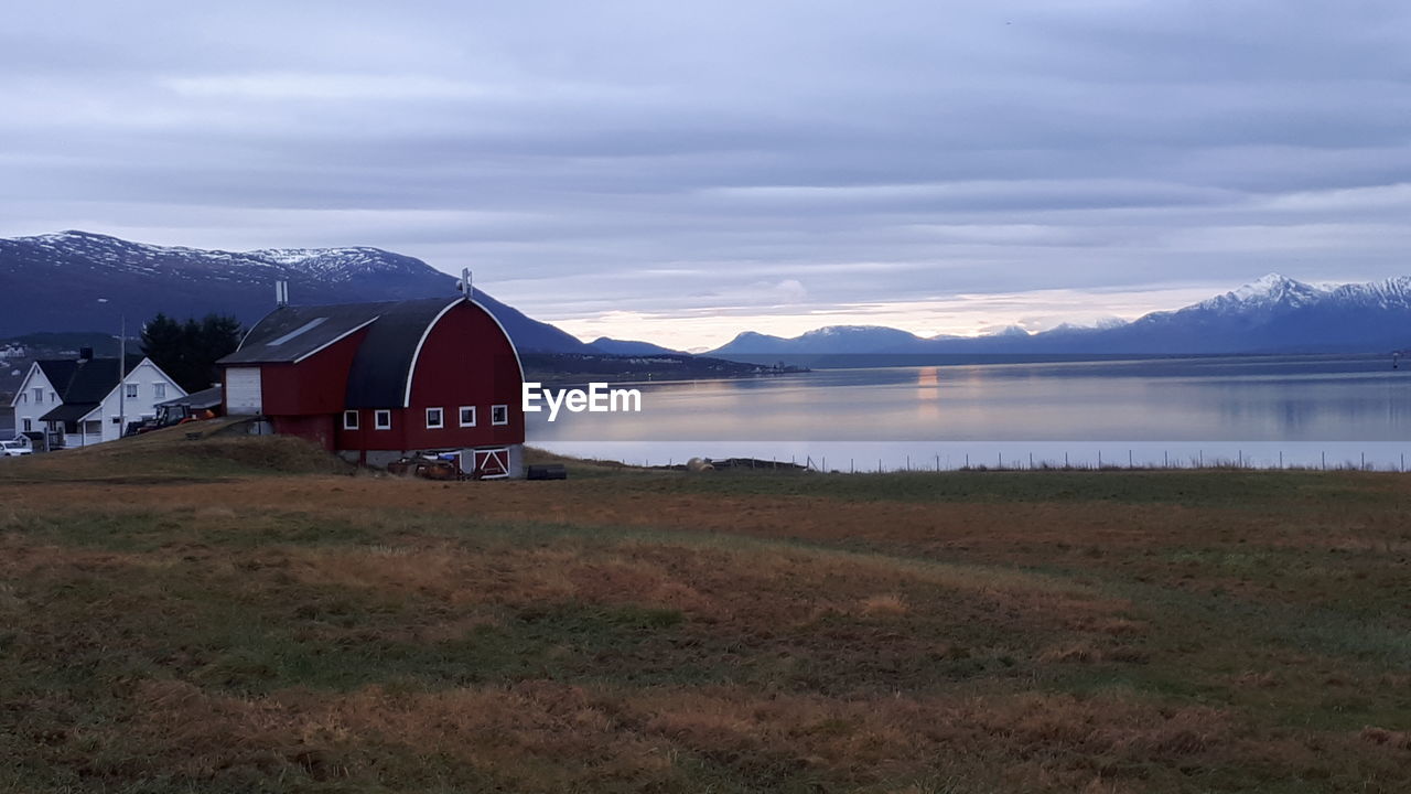 Norway, tromso, a farm in the fjord
