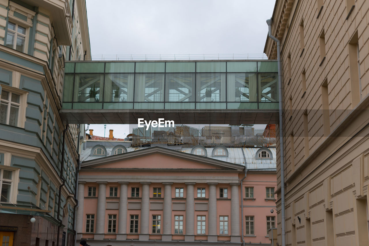 Low angle view of building against sky