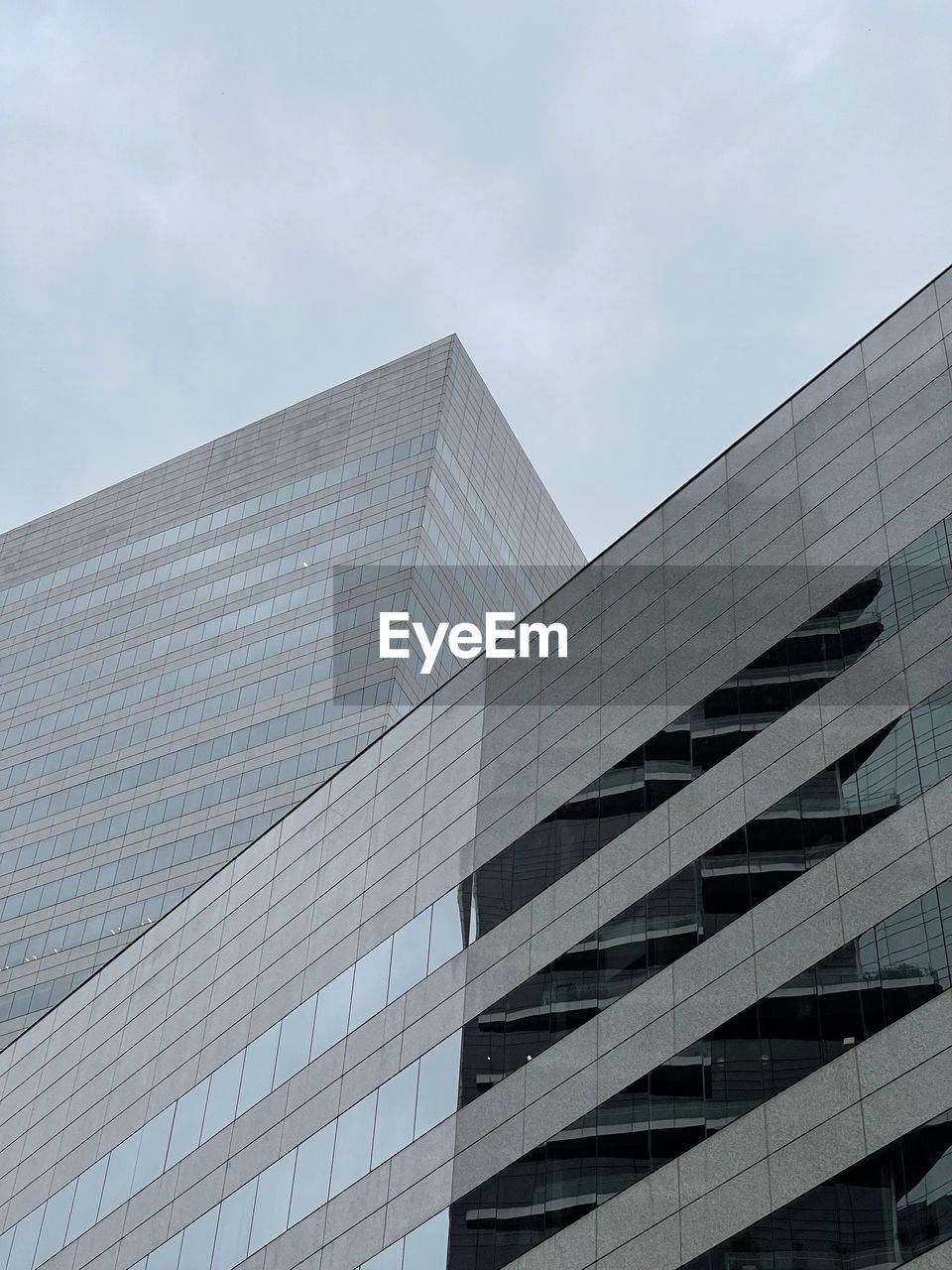 Low angle view of modern building against sky