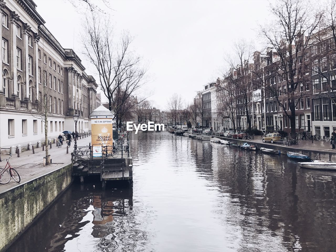 VIEW OF BOATS IN CANAL