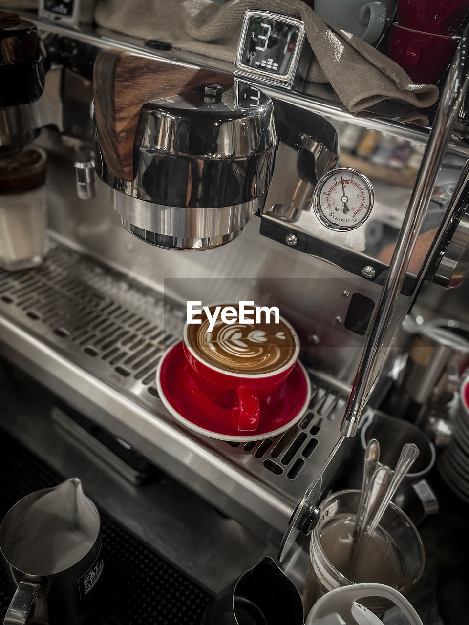 espresso machine, indoors, food and drink, kitchen, appliance, coffee, domestic room, drink, stove, espresso maker, food, no people, coffeemaker, car, household equipment, metal, domestic kitchen, burner - stove top, kitchen appliance, kitchen utensil, vehicle, machinery, home