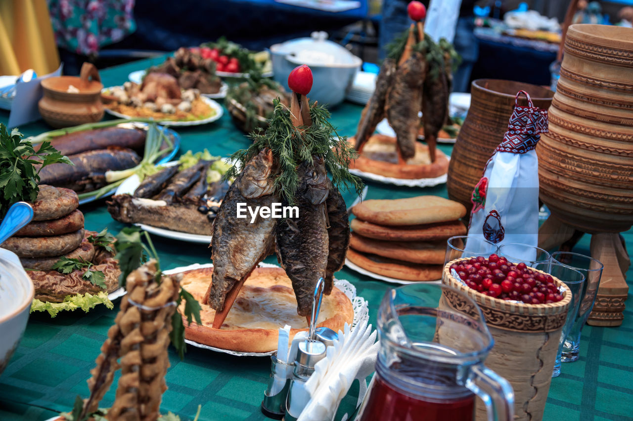 Various fruits for sale in market