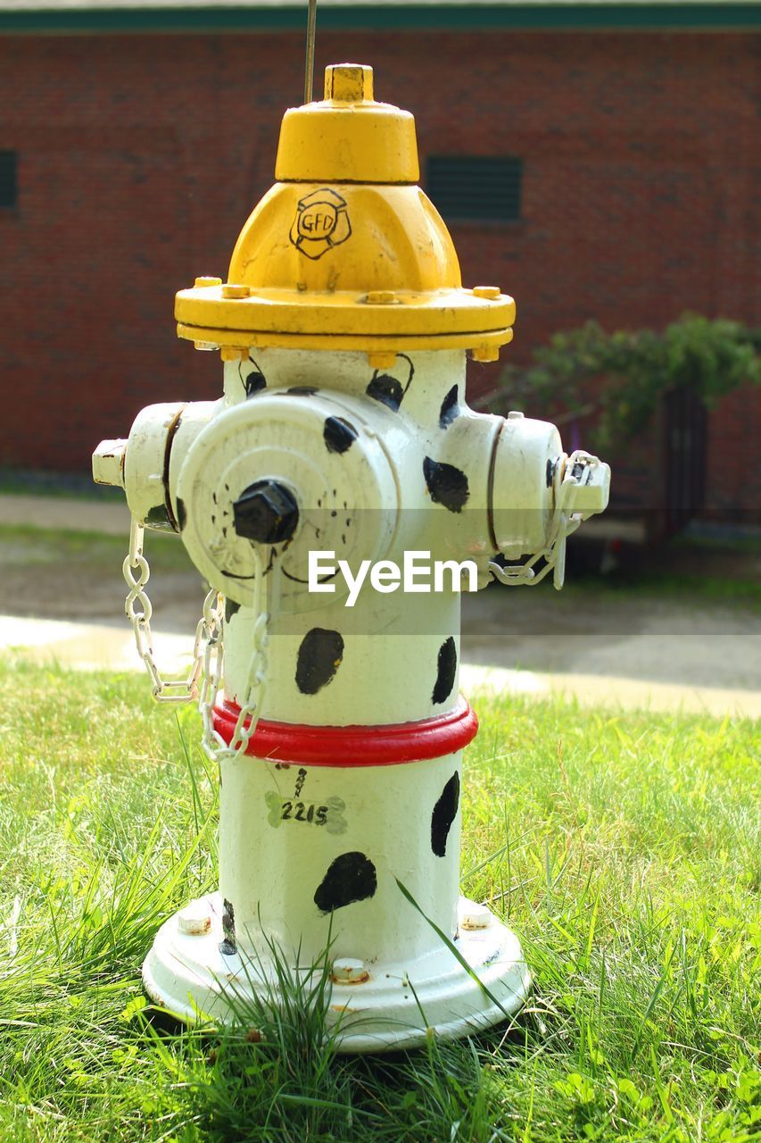 CLOSE-UP VIEW OF FIRE HYDRANT