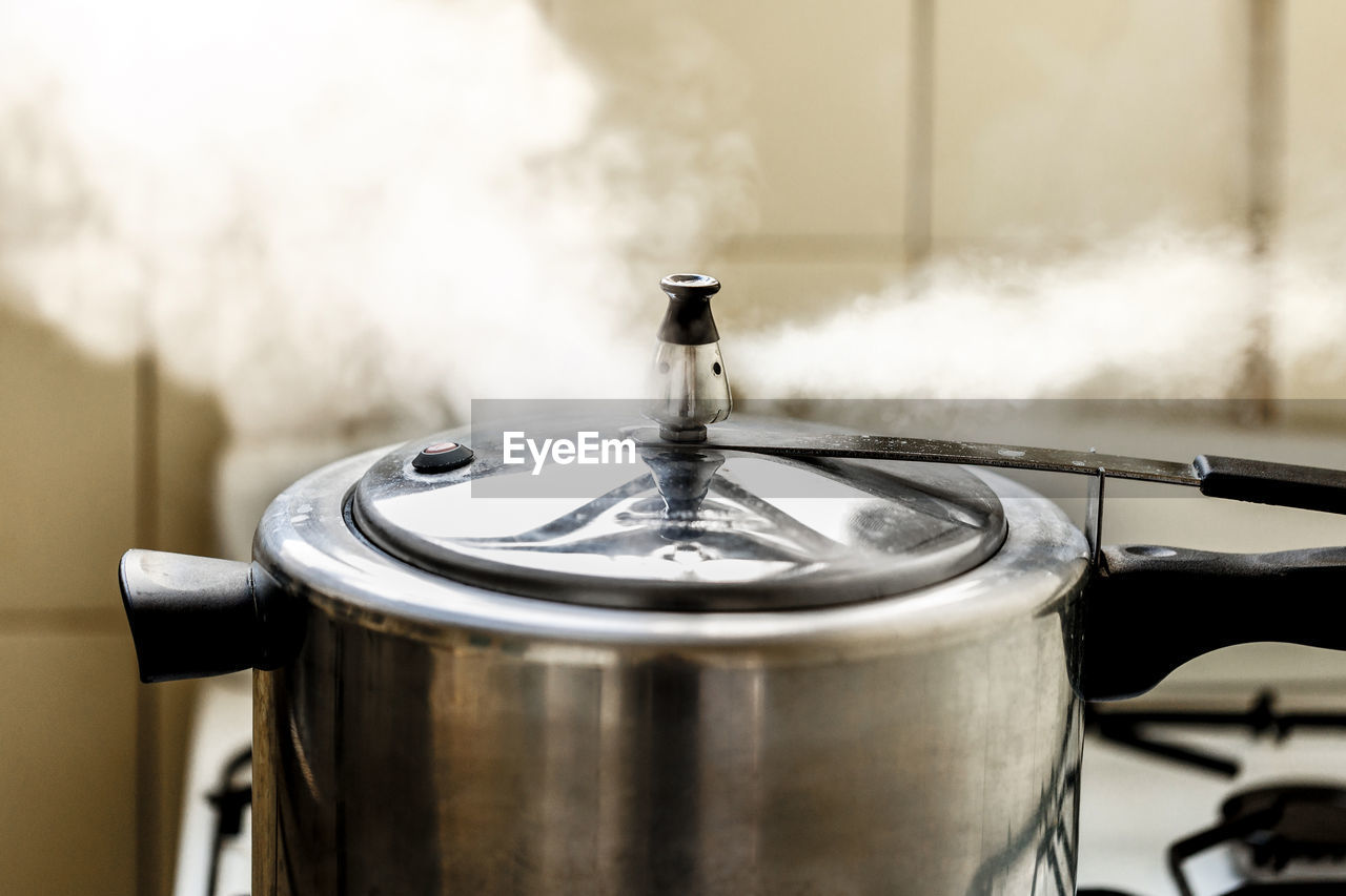 Pressure cooker close-up