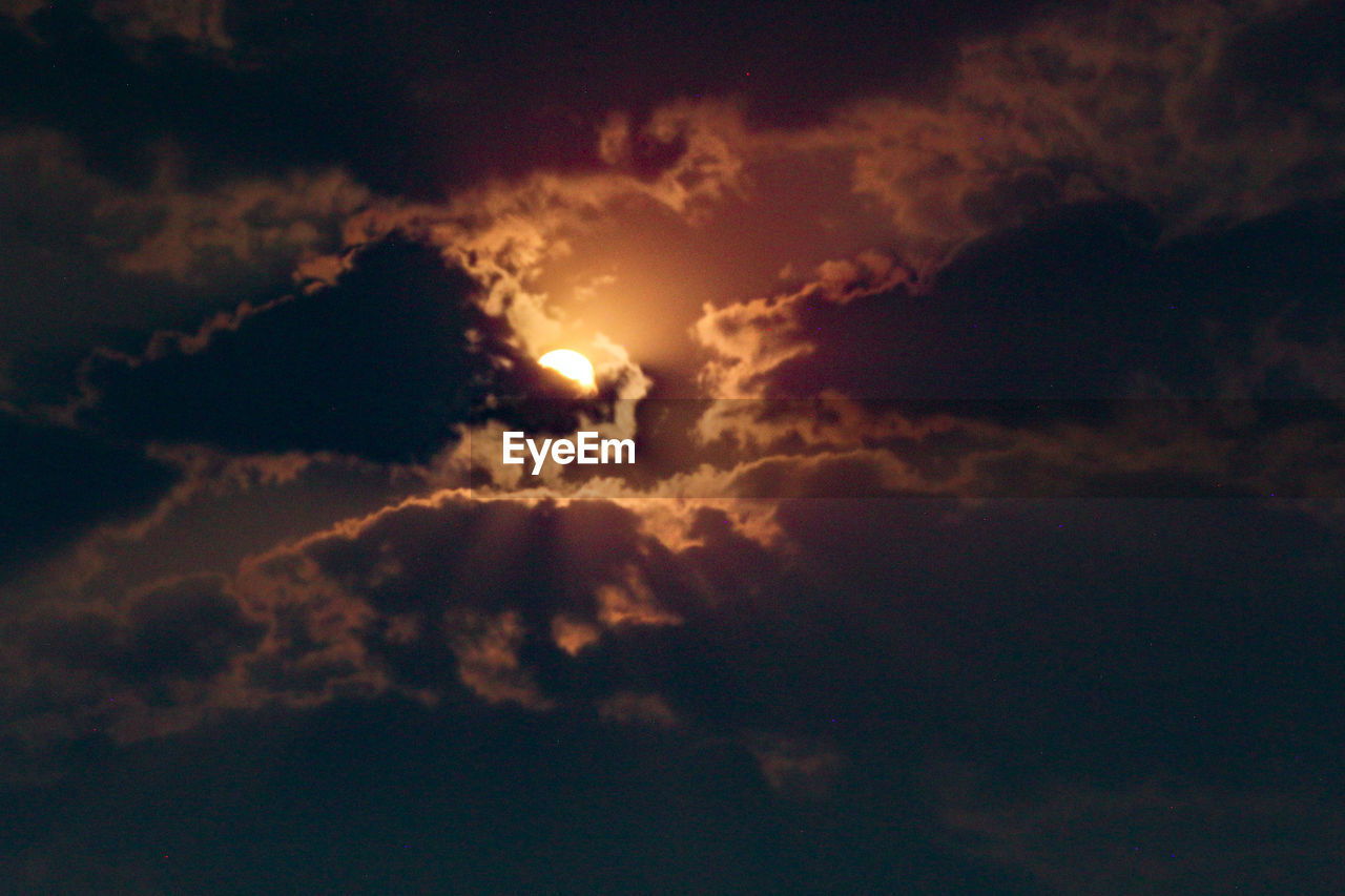 LOW ANGLE VIEW OF DRAMATIC SKY AT NIGHT