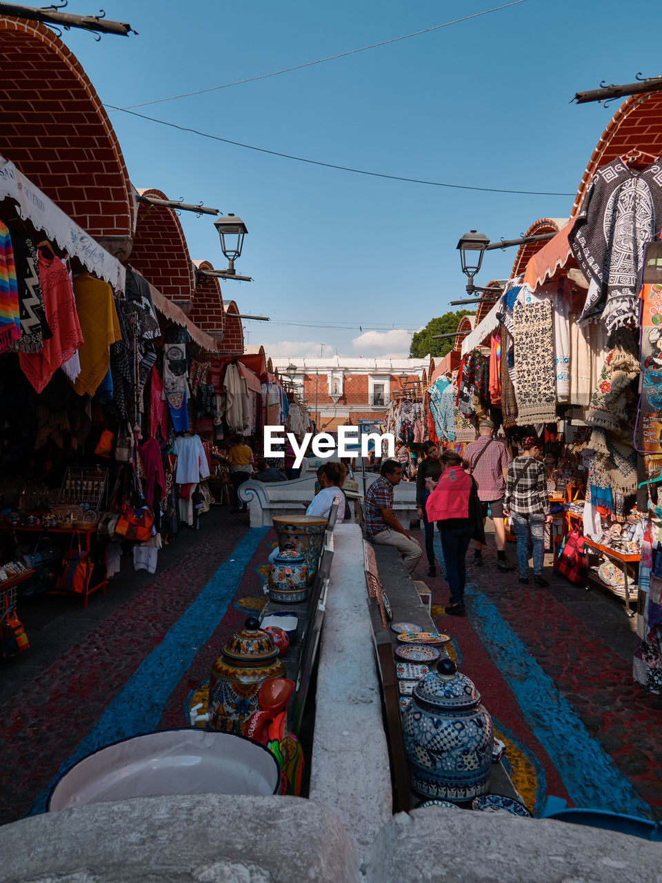 PANORAMIC VIEW OF MARKET FOR SALE IN STREET