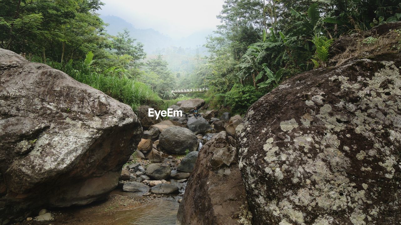 Scenic view of river against sky