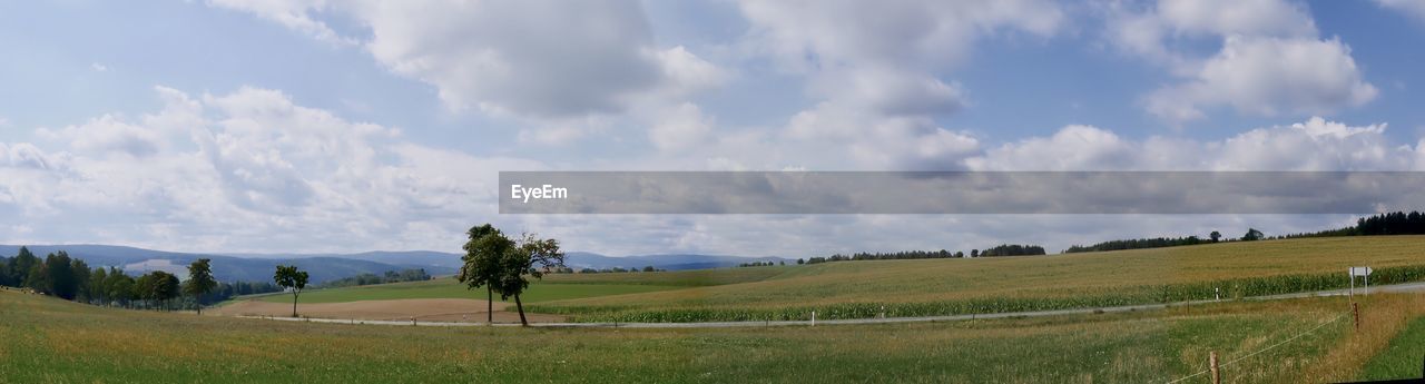 Panoramic view of landscape against sky