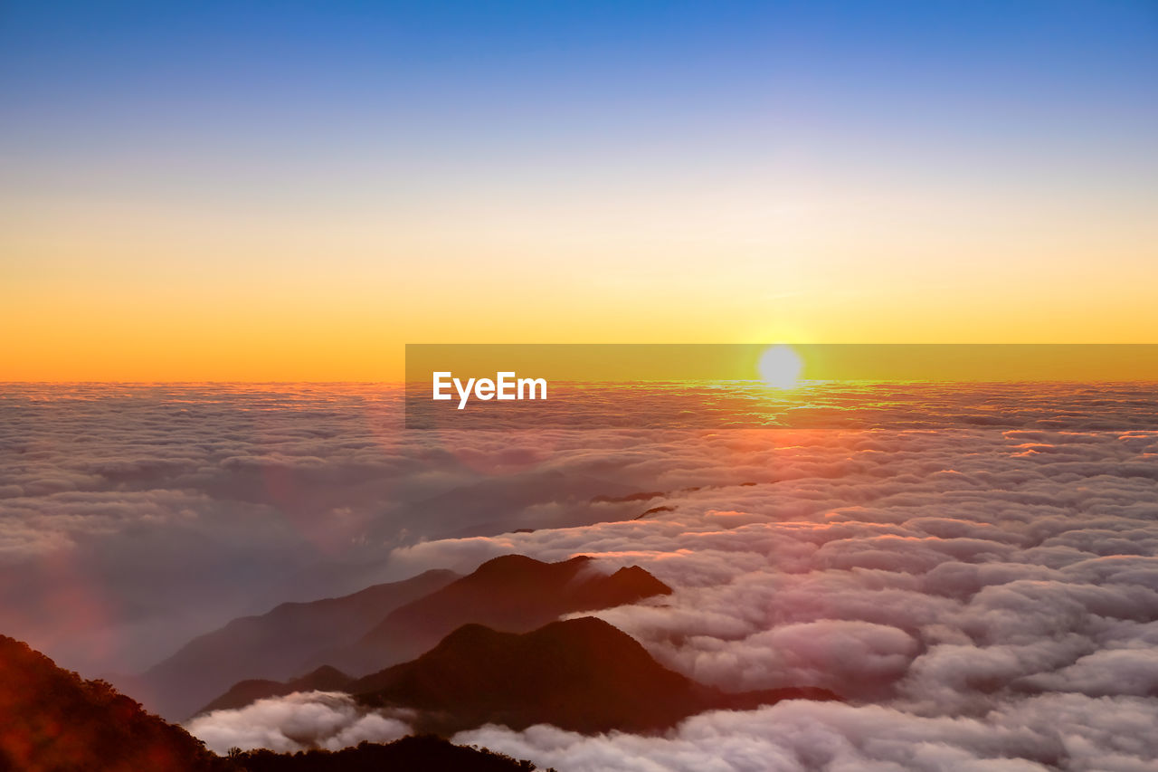 Scenic view of cloudscape during sunset