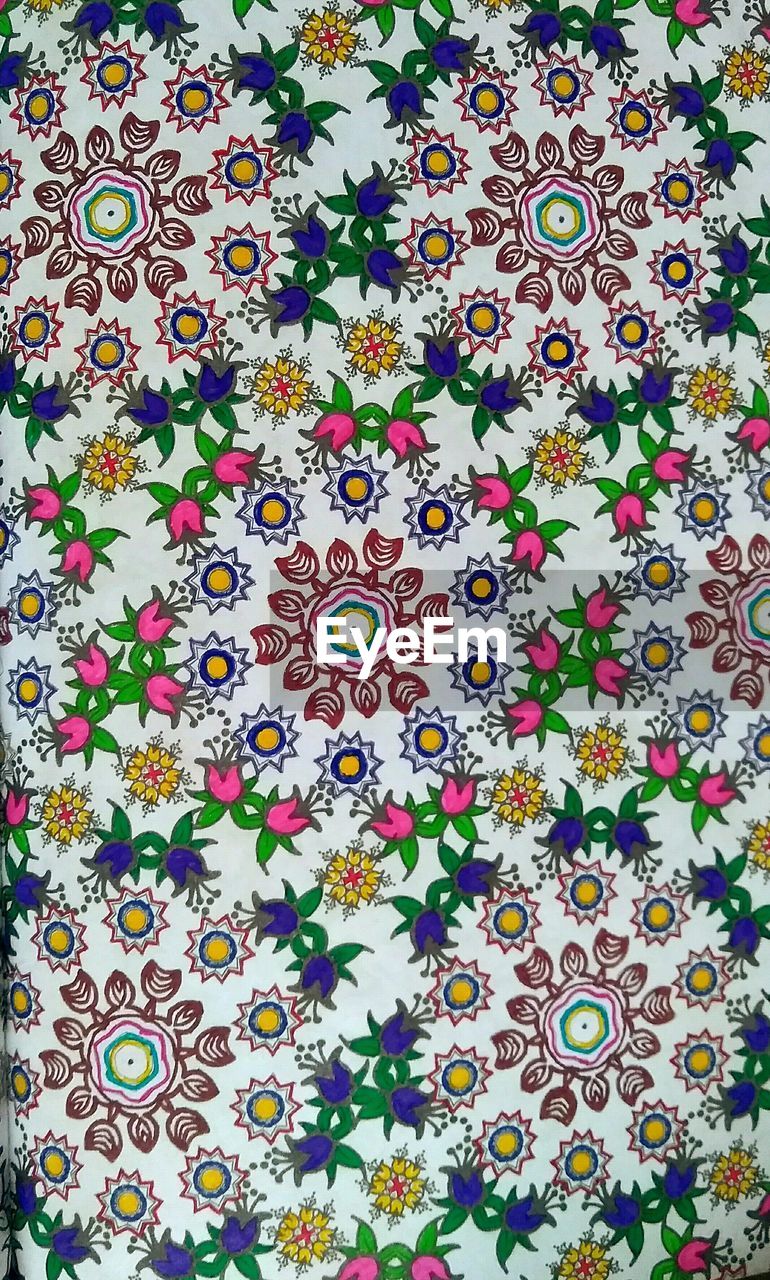 Full frame shot of colorful pattern