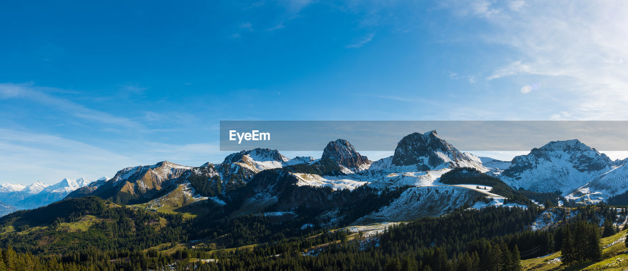 View of snowcapped mountain against sky