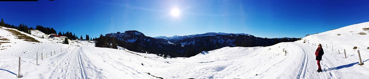 SCENIC VIEW OF MOUNTAINS DURING WINTER