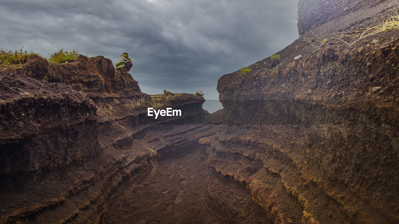 ROCK FORMATIONS ON LANDSCAPE