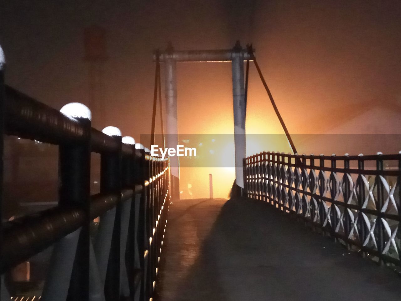 FOOTBRIDGE AT SUNSET