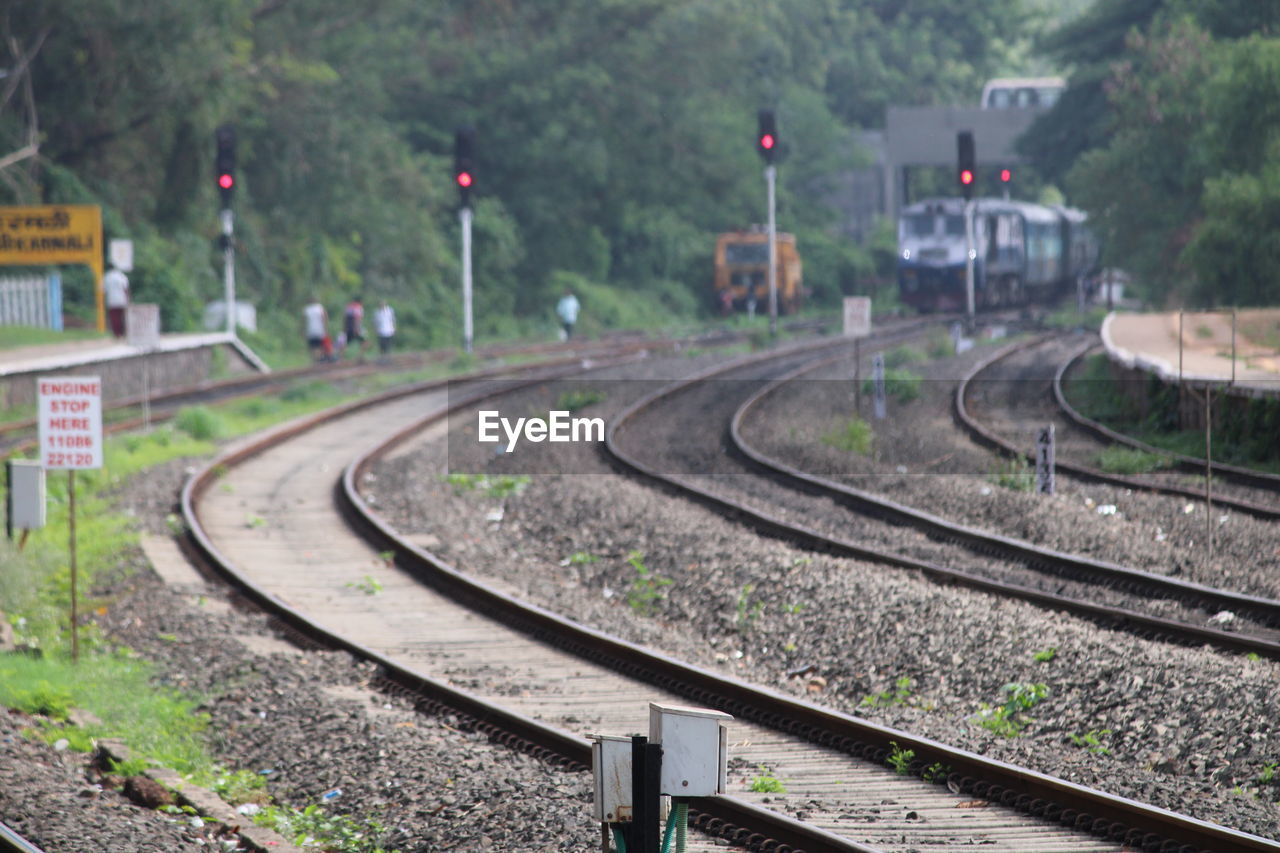 Train on railroad track