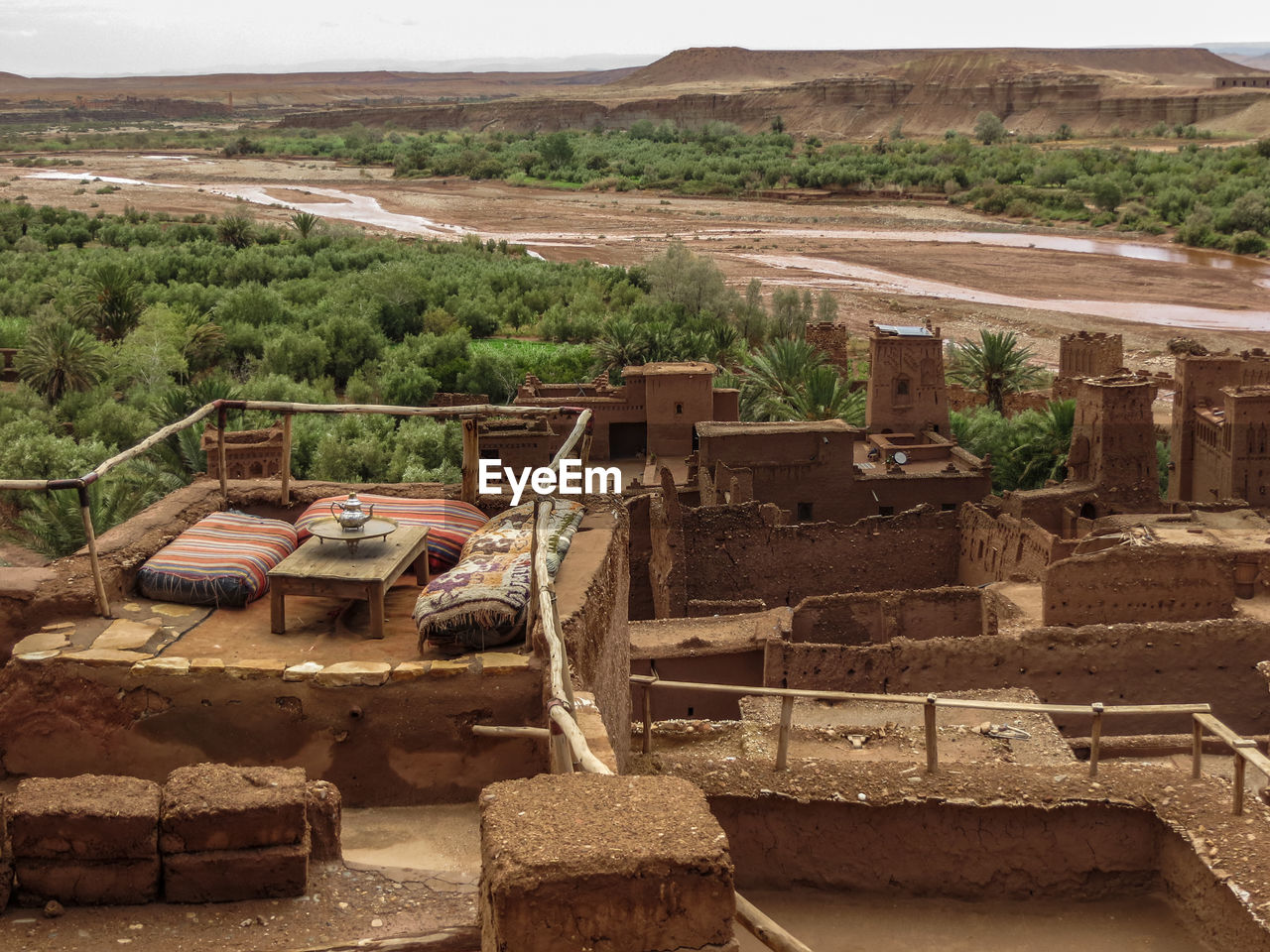 Mud houses in rural morocco 