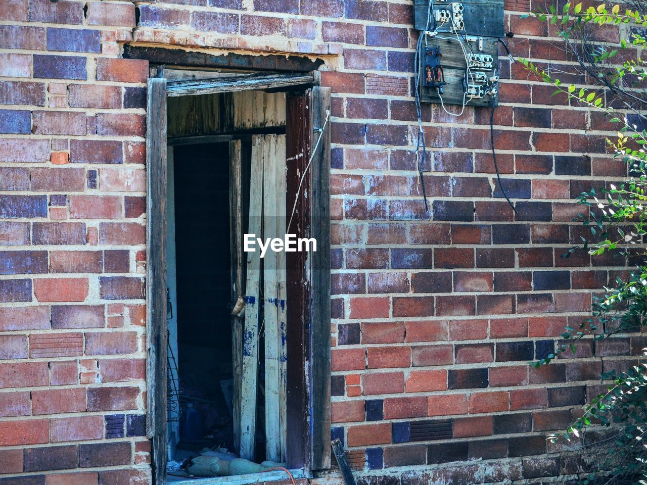 Exterior of abandoned house