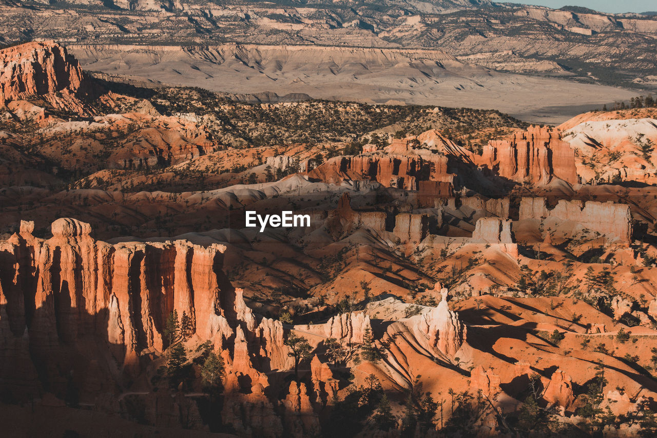 Aerial view of canyon