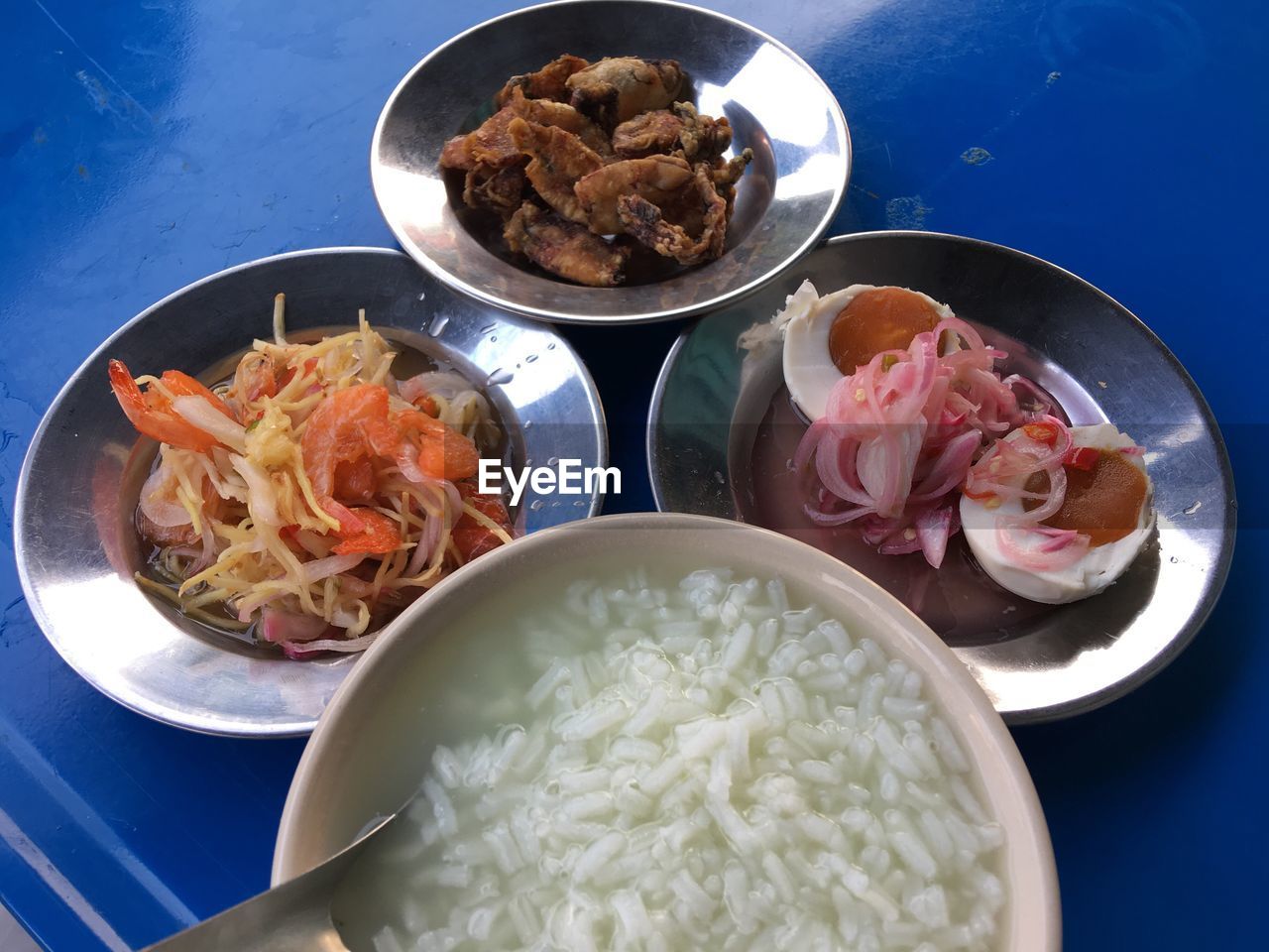 FOOD SERVED ON TABLE