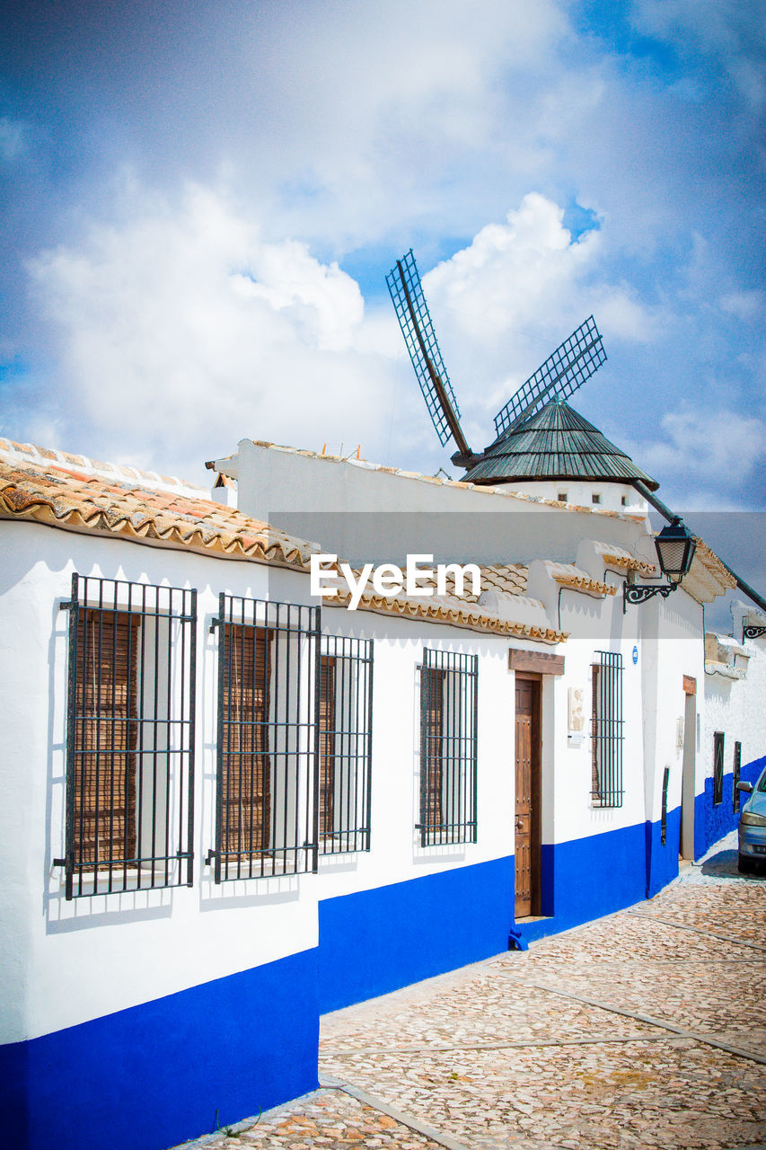 Low angle view of building against sky