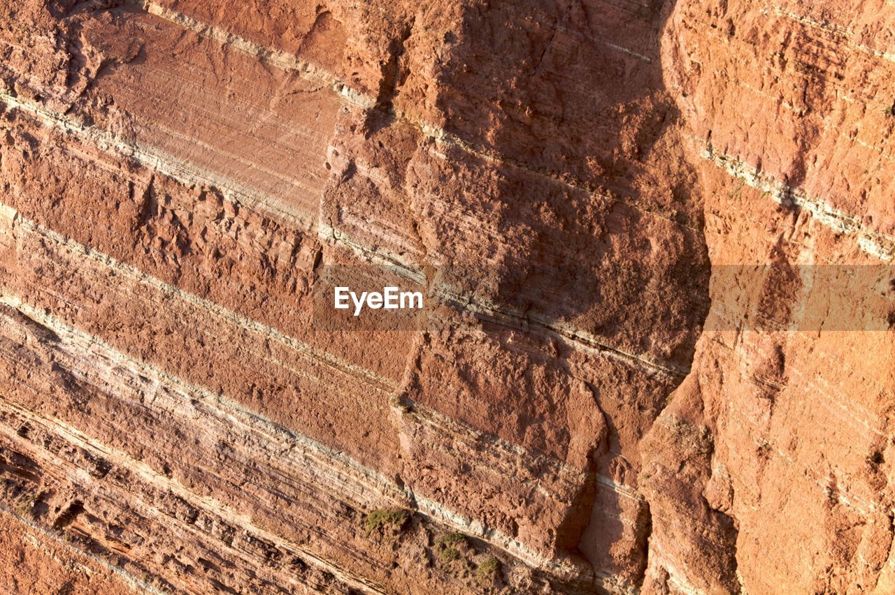 HIGH ANGLE VIEW OF ROCK FORMATION