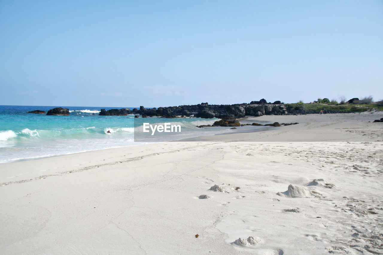 BEACH AGAINST CLEAR SKY