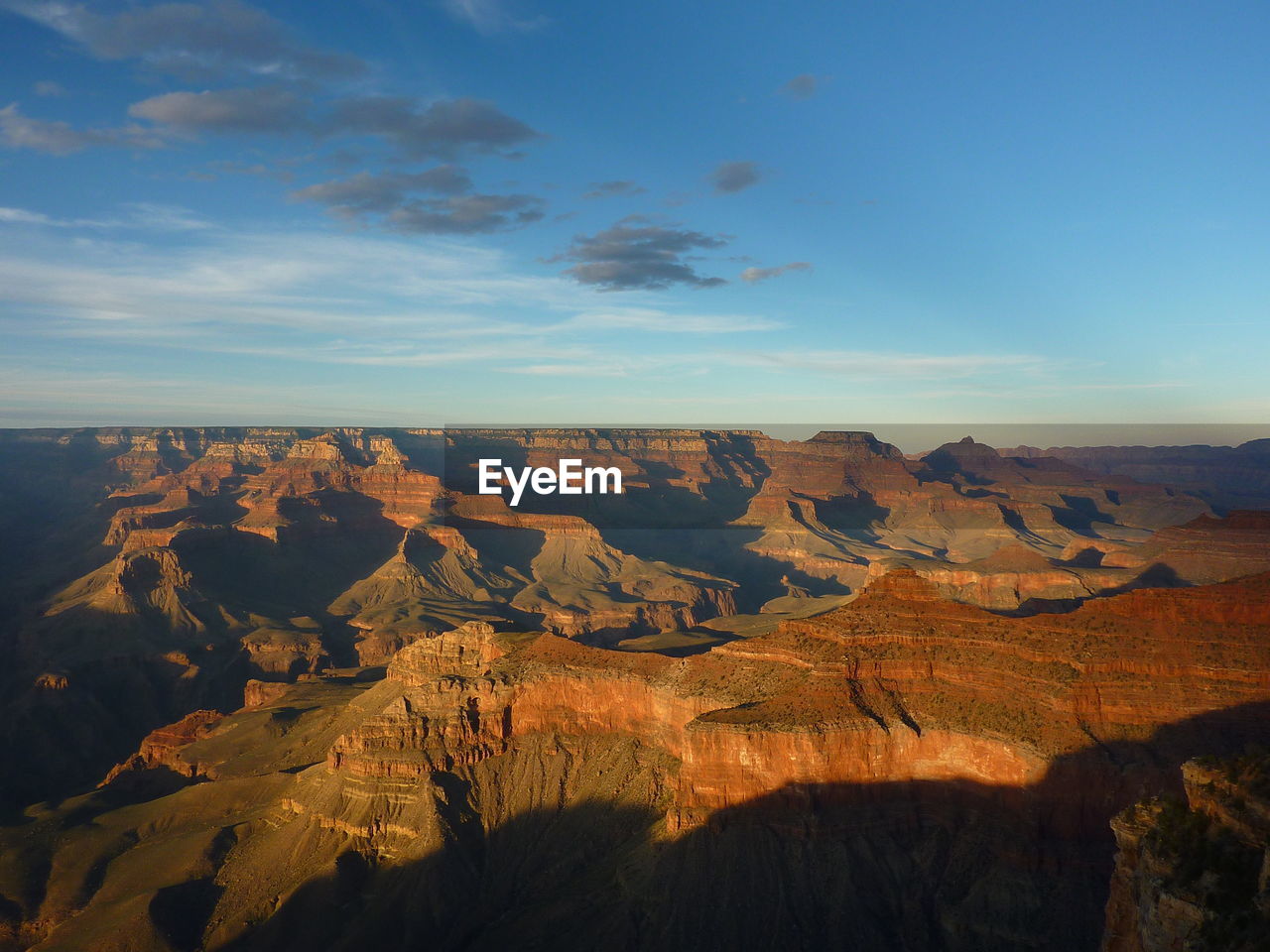 Scenic view of dramatic landscape against sky