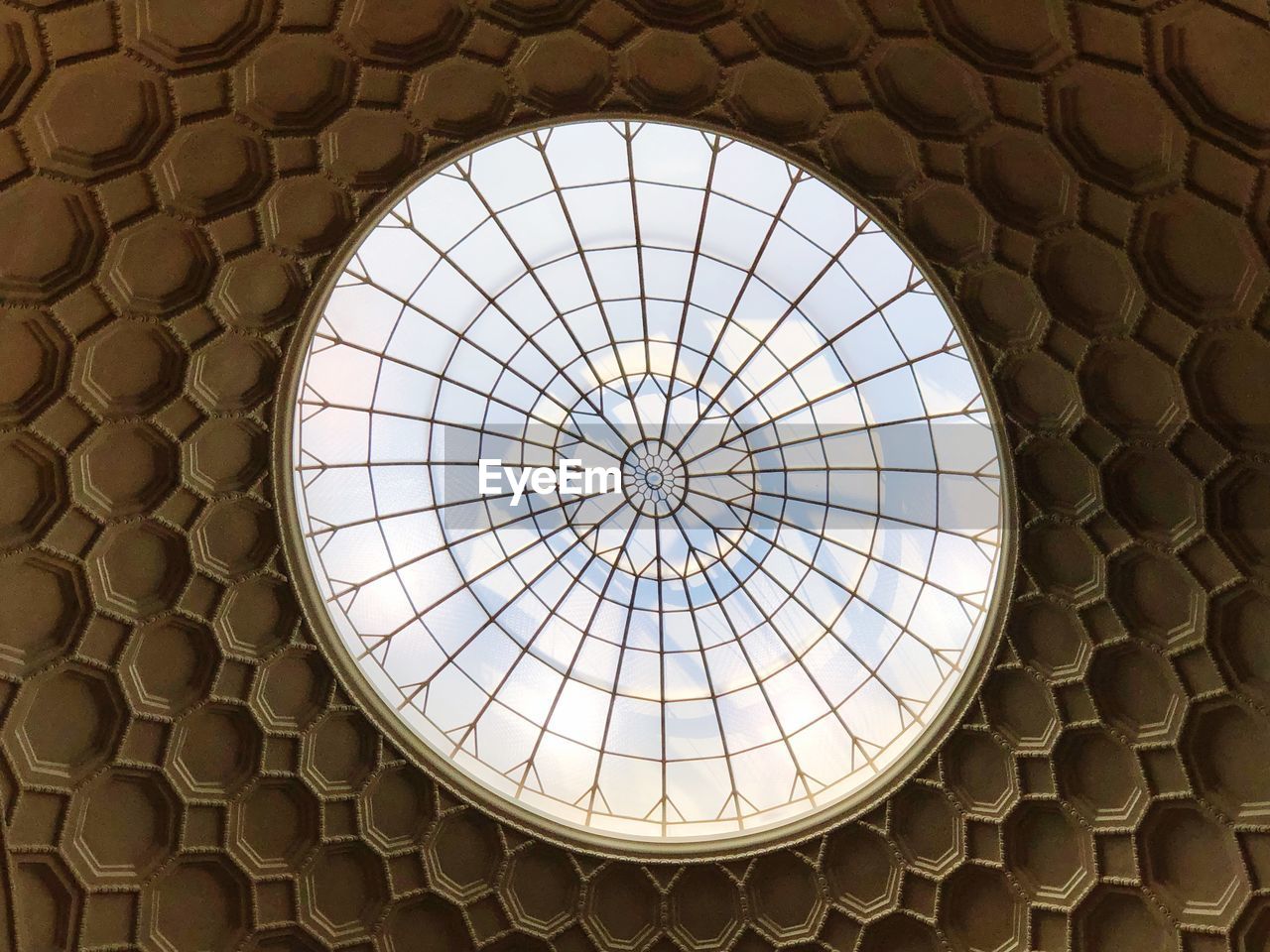 Low angle view of skylight