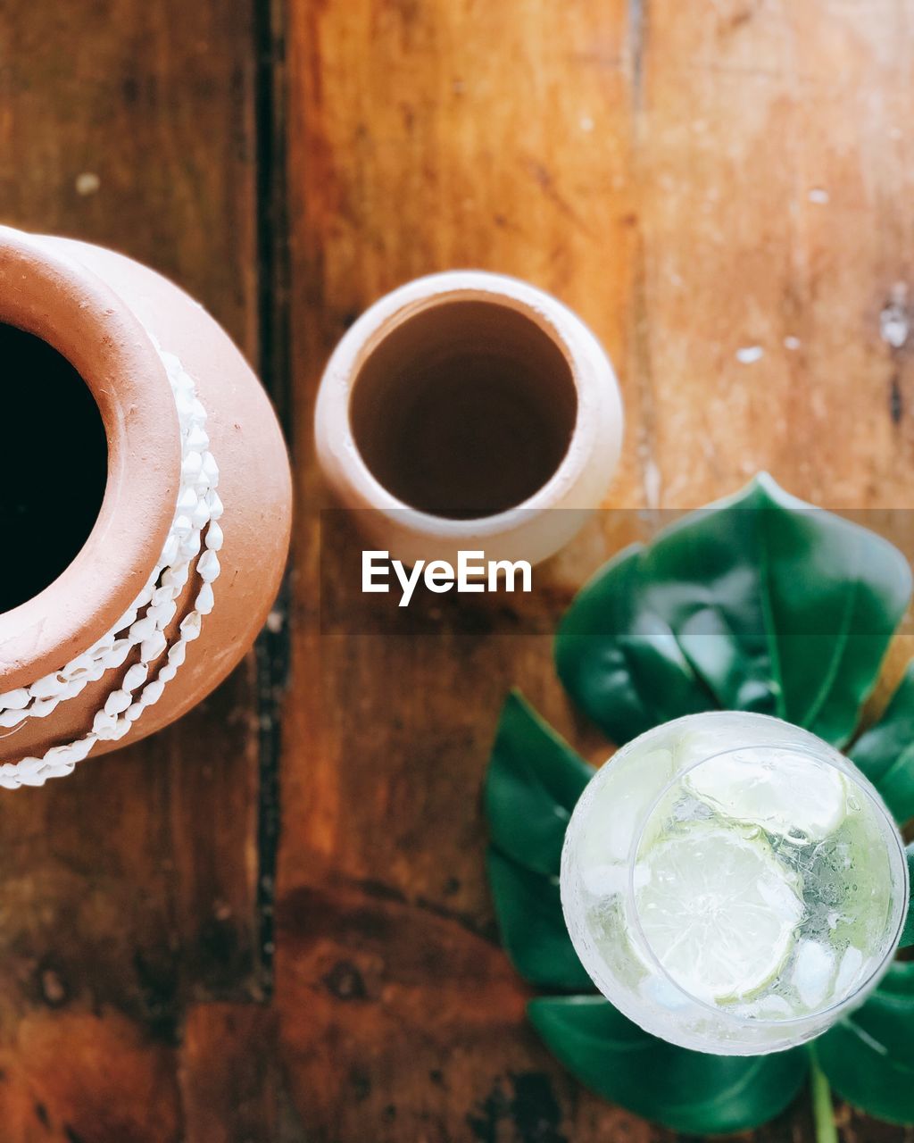 Directly above shot of coffee on table