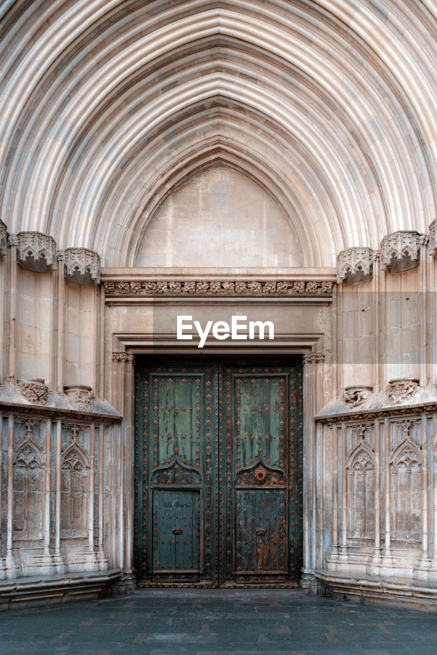 Door of historic building