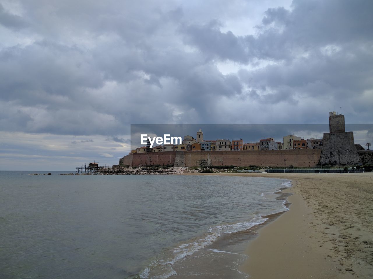 VIEW OF SEA AGAINST CLOUDY SKY