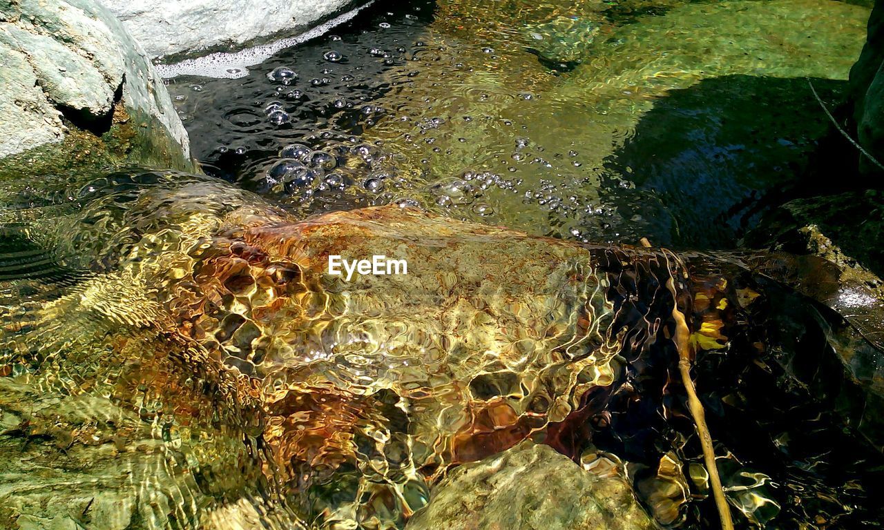 Close-up of rippled water