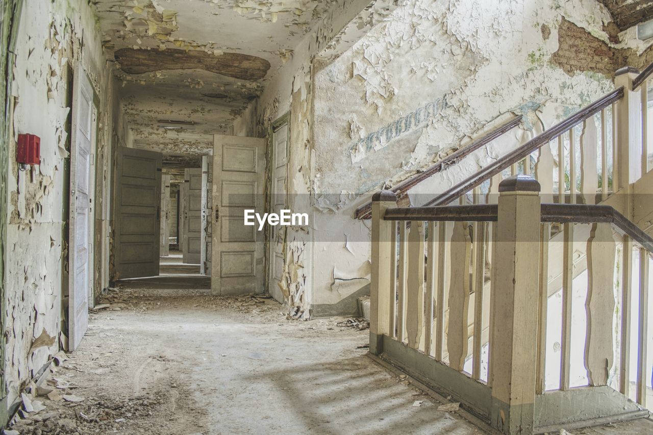 Interior of abandoned house