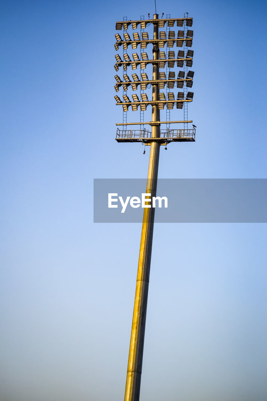 Cricket stadium flood lights poles at delhi, india, cricket stadium light