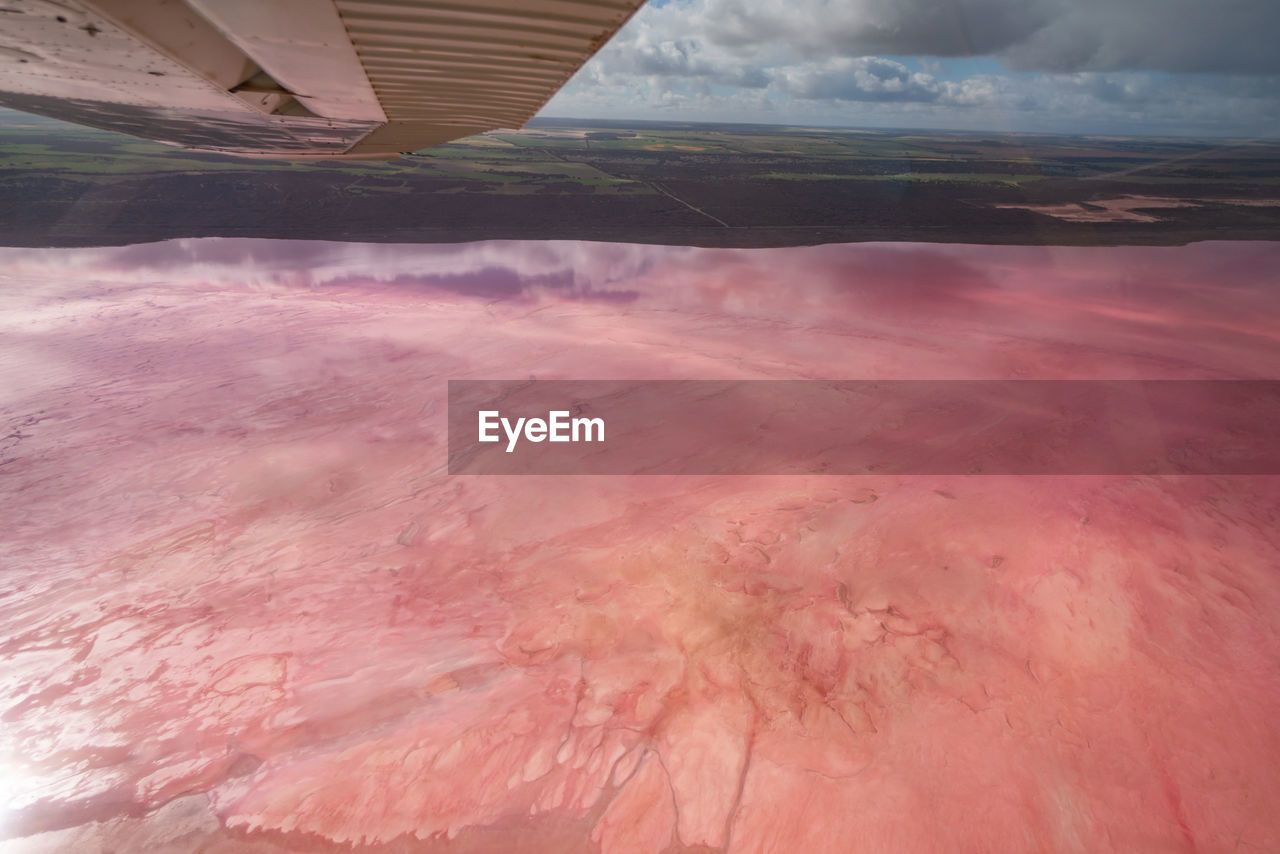 Hutt lagoon in western australia