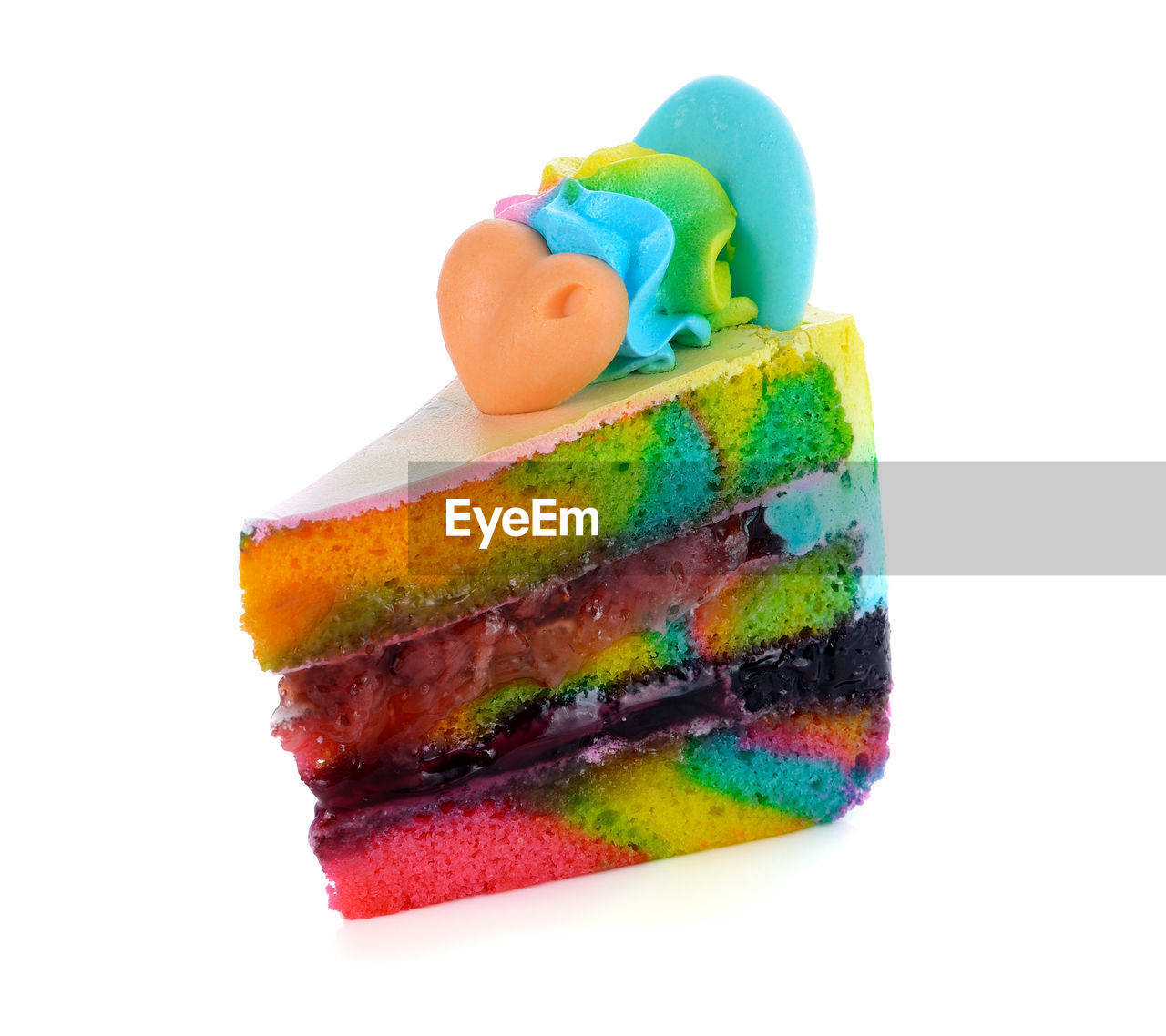 CLOSE-UP OF MULTI COLORED CAKE