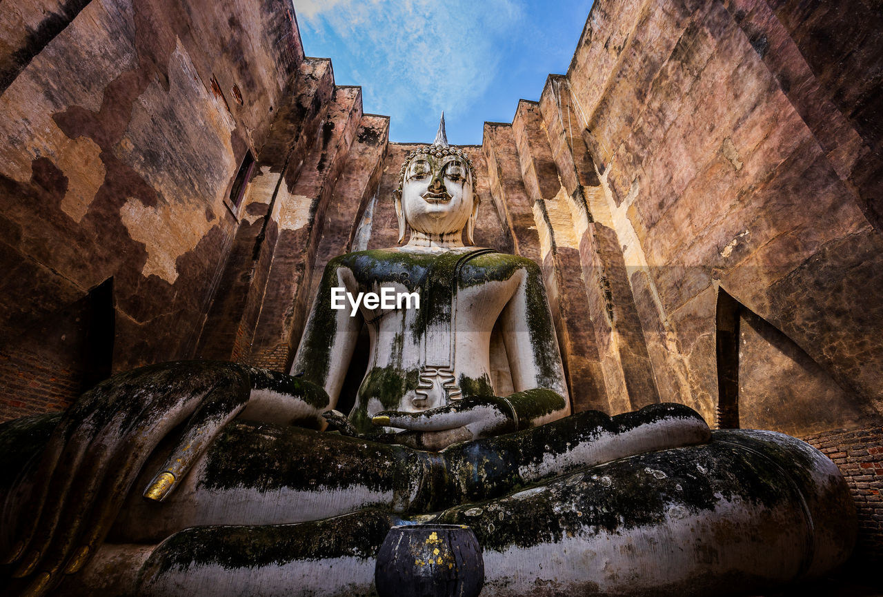 Low angle view of statue