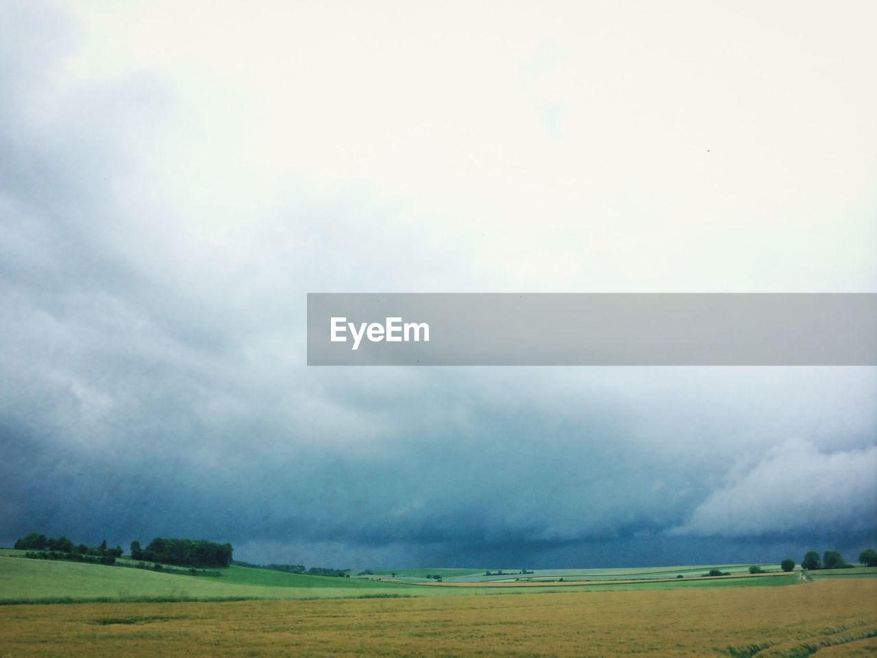 Open landscape against clouds