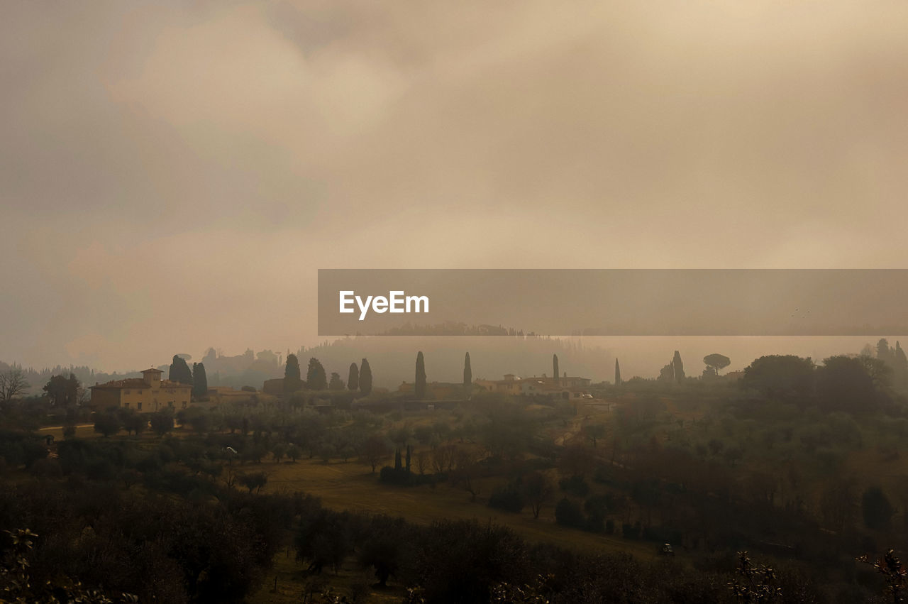 Panorama of the tuscan countryside