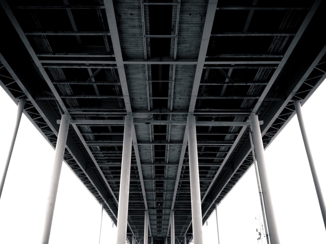 Elevated road against sky