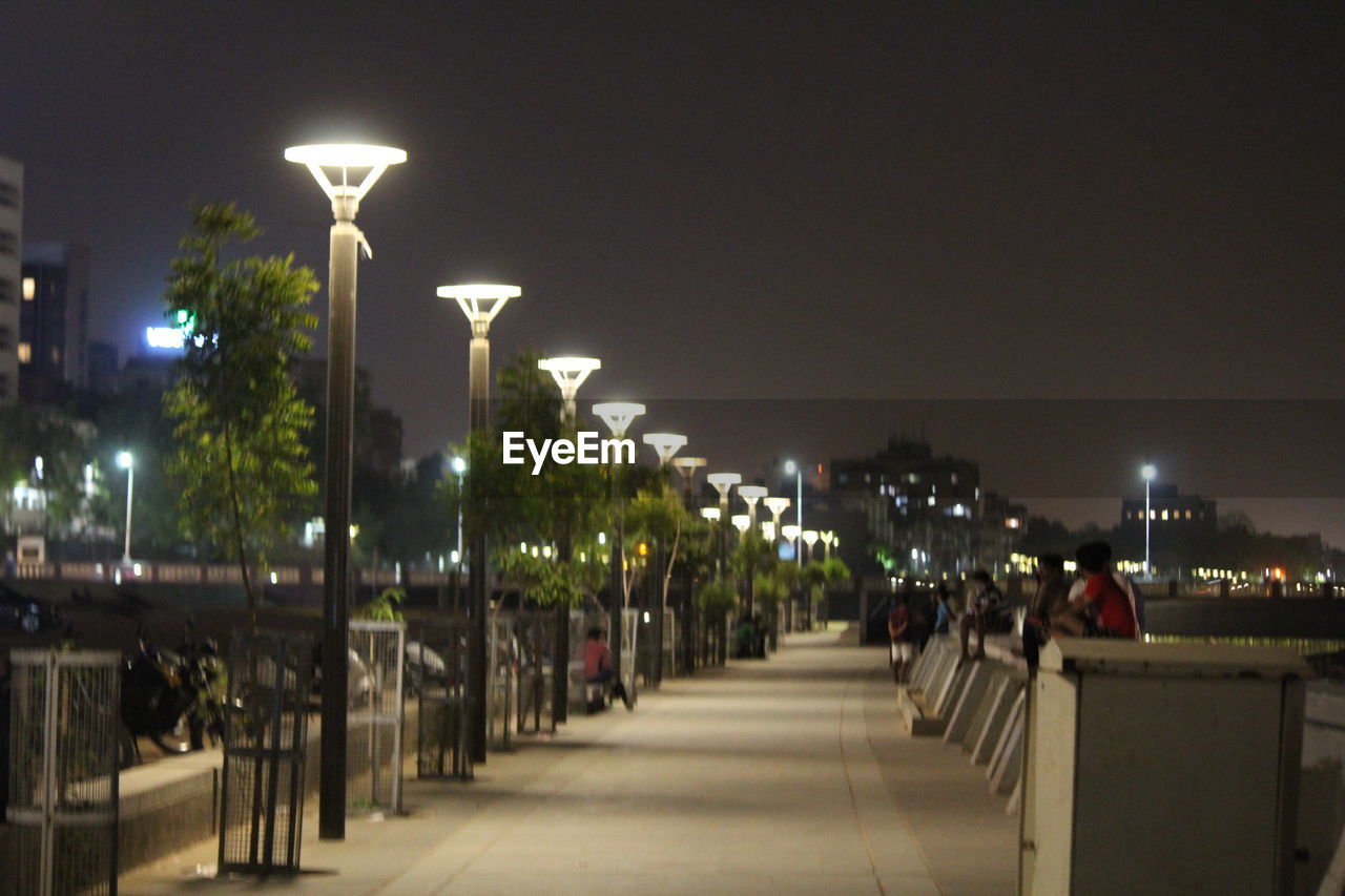 ILLUMINATED CITY AT NIGHT