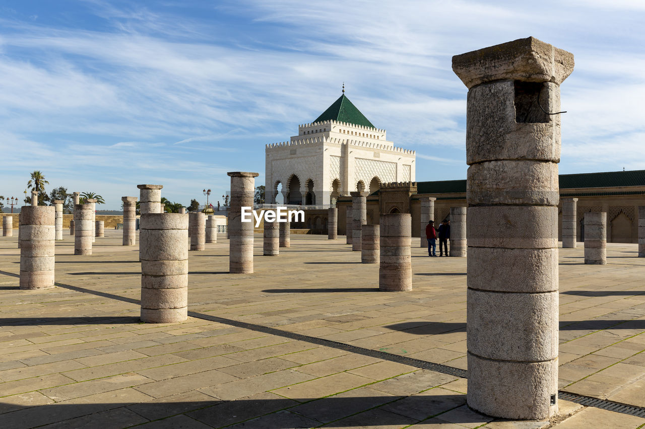 VIEW OF COLONNADE AGAINST SKY