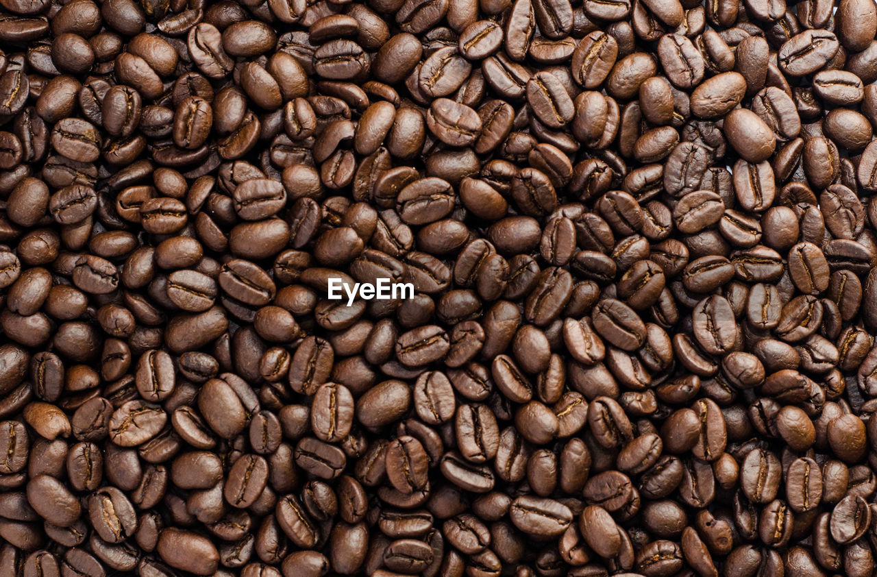 FULL FRAME OF COFFEE BEANS