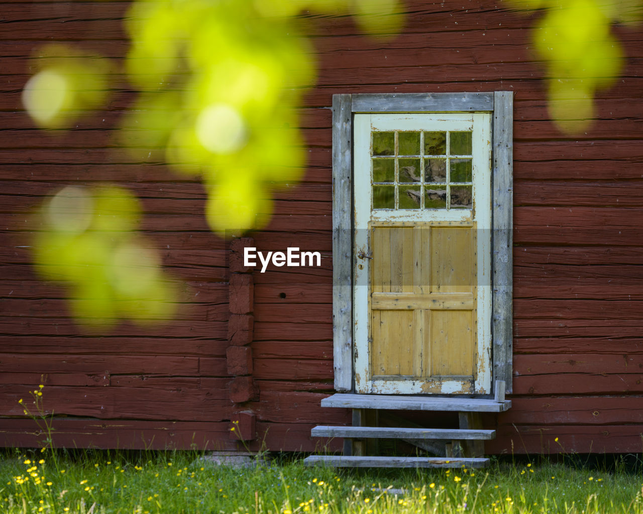 Farm door, arvselen, dalarna, malung-sälen kommun, sweden