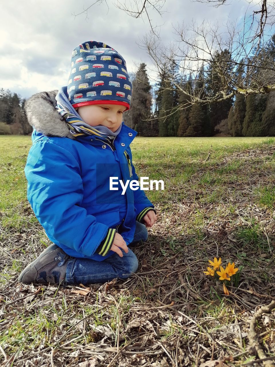 Boy in field