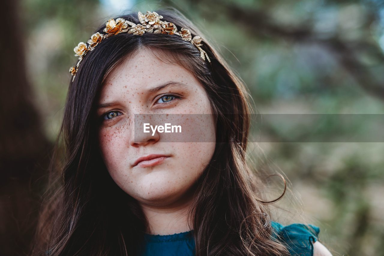 Close-up portrait of girl