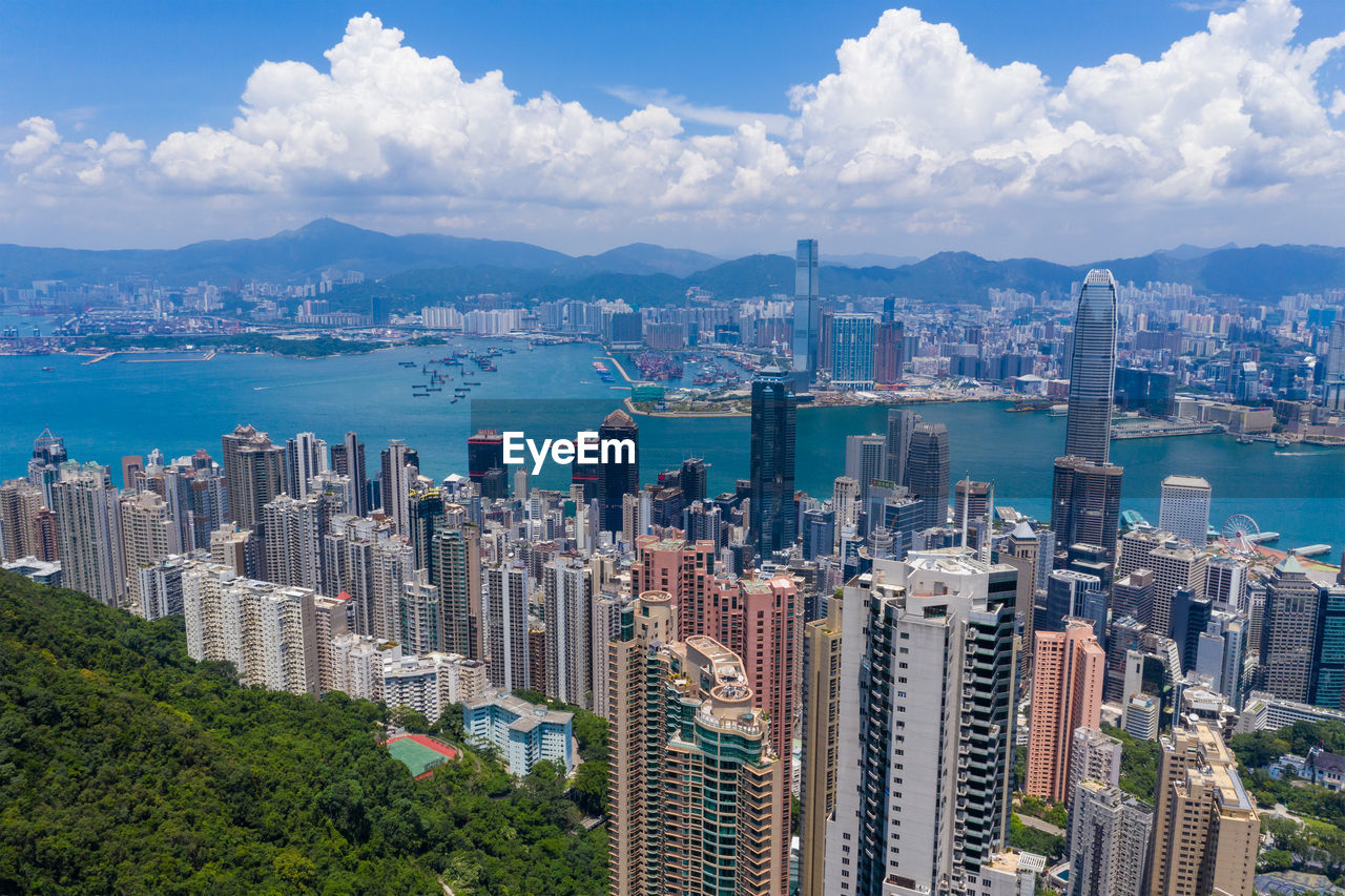 AERIAL VIEW OF CITY BUILDINGS