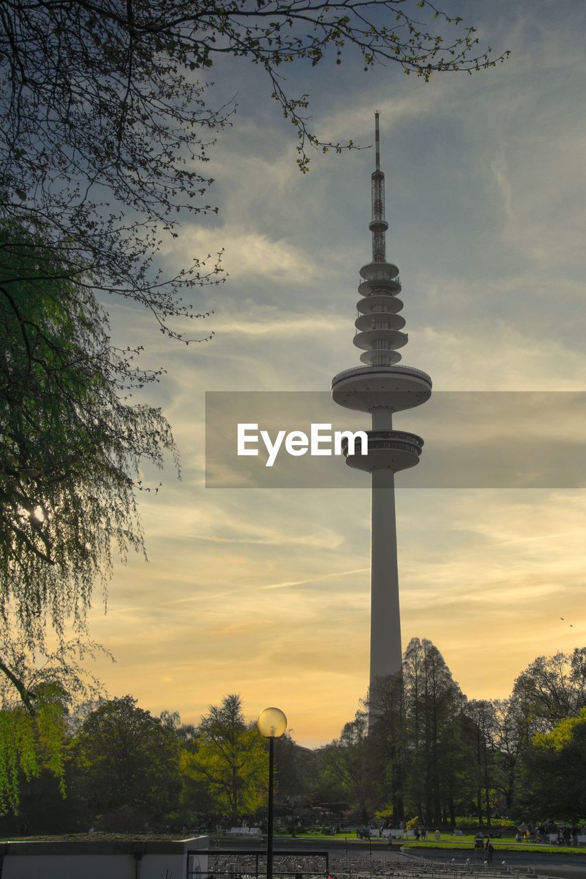 COMMUNICATIONS TOWER AT SUNSET